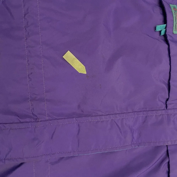 Columbia Sportswear RS Windbreaker Pink Purple Teal Retro 80s 90s Jacket Size XL - Picture 14 of 16